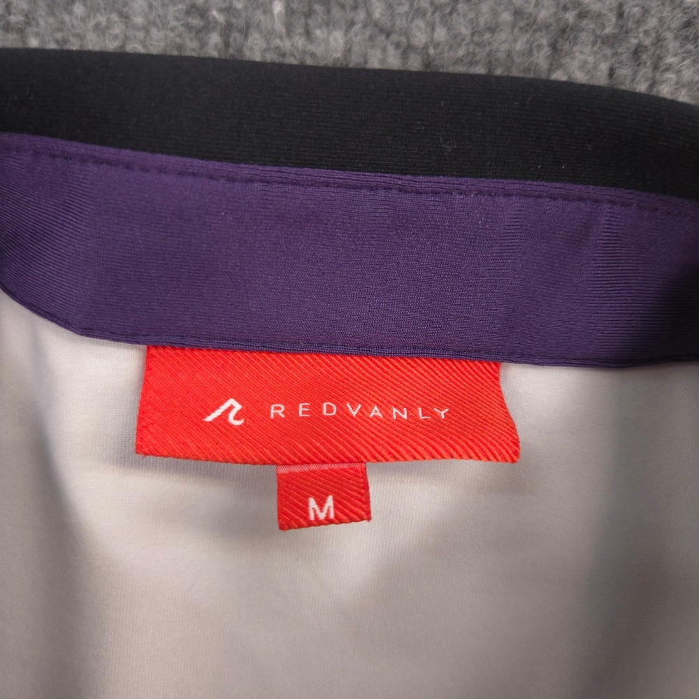 Redvanly Devon Polo Shirt Mens Medium Gray Tuxedo Ombre Performance Golf Preppy - Picture 5 of 7